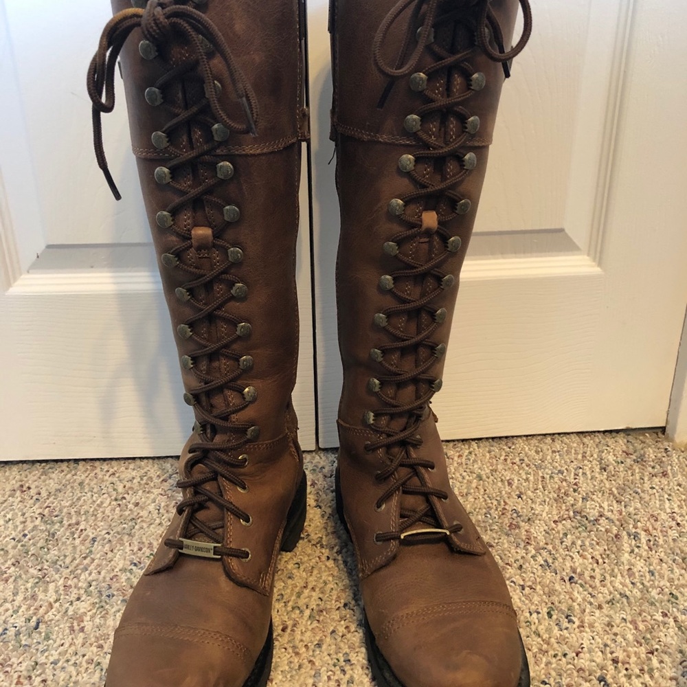 Harley Davidson Lace Up Boots.